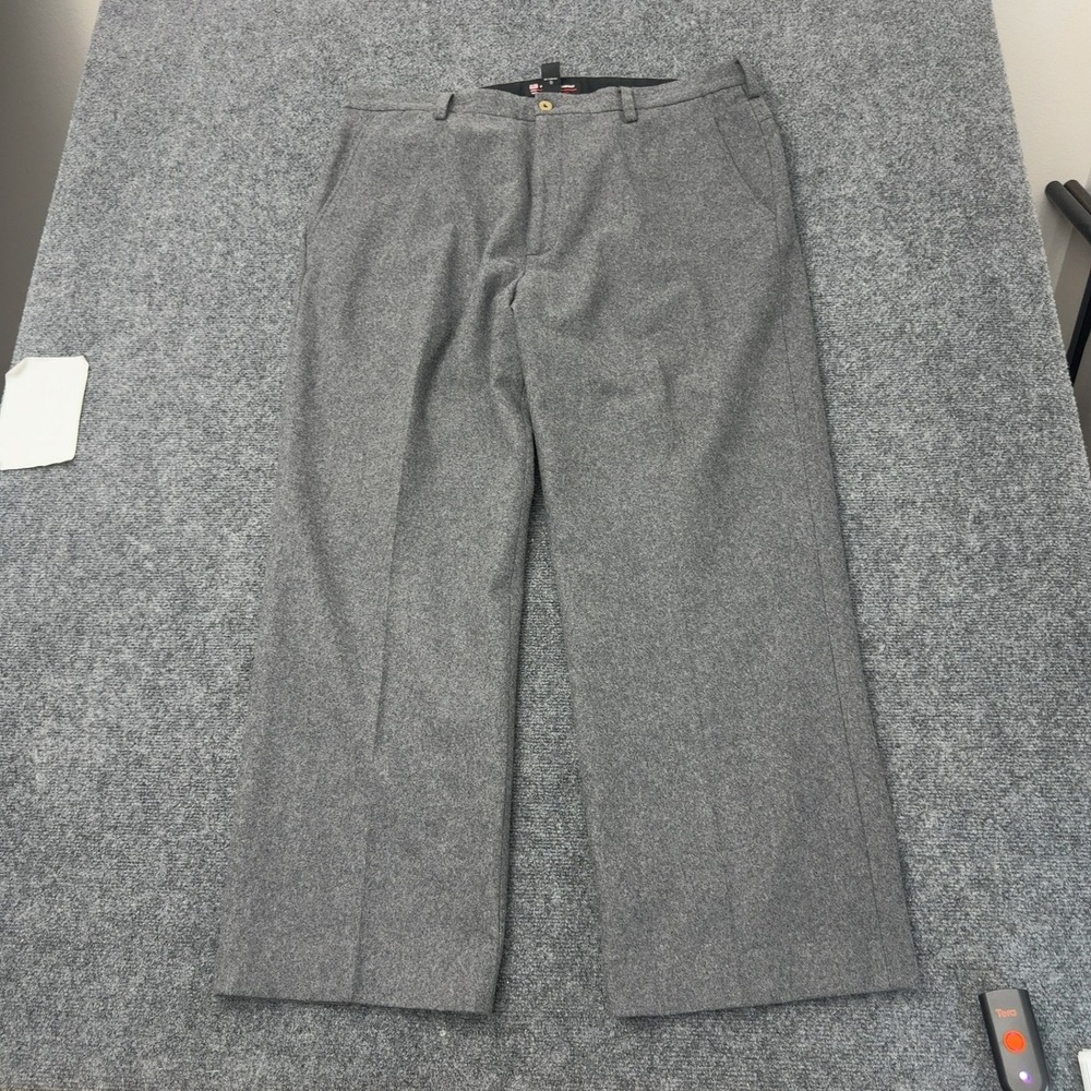 Polo Ralph Lauren Pants Mens 40 Gray Wool Blend Flat Front Classic Casual Style